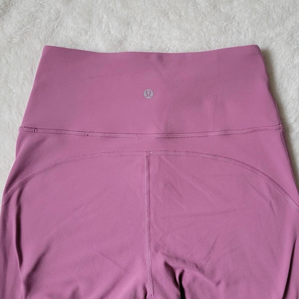 Lululemon high waisted pink flare leggings groove SHR